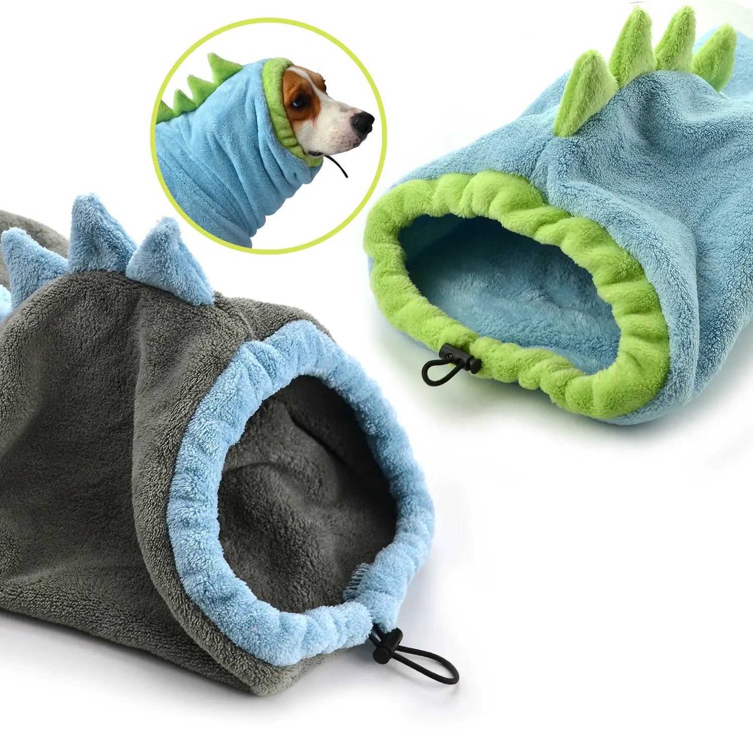 2 Counts Quick-Dry Dog Bathrobe Pet Towels Set, Adjustable Microfiber Robe with Drying Gloves, Ideal for Cold Weather and Beach Swimming #GLOBAL PICKS