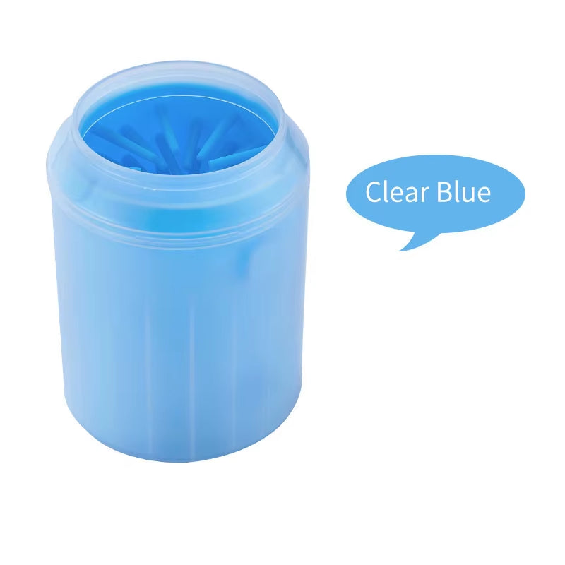 Dog Paw Cleaner Cup Soft Silicone Combs Portable Outdoor Pet Foot Washer Paw Clean Brush Quickly Wash Foot Cleaning Bucket